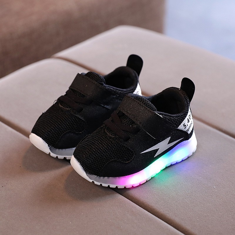 2025 Spring and Autumn New Children's Led Light-Up Shoes for Boys and Girls Luminous Sports Shoes Casual Shoes Non-Slip Luminous Children's Shoes