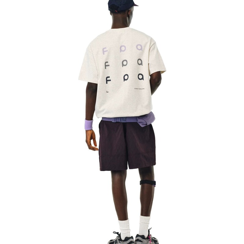 Cross-Border Fpa Solid Color Gradient Logo Design on the Back, Cool and Versatile Round Neck Short-Sleeve T-Shirt for Men and Women, Black