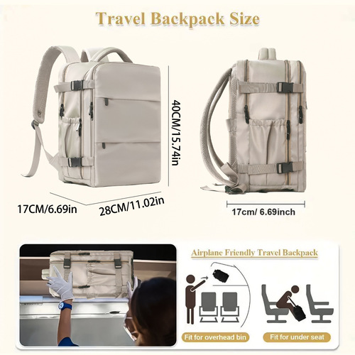 Feihong cross-border backpack, large-capacity, multifunctional wet and dry classification, business travel, waterproof, high-quality mommy backpack