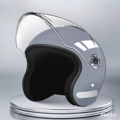 national standard safety certified electric motorcycle: Motosiklet kaskı (dəbilqə) - new-national-standard-certified-gray-high-definition-lenses-one-size-fits-all
