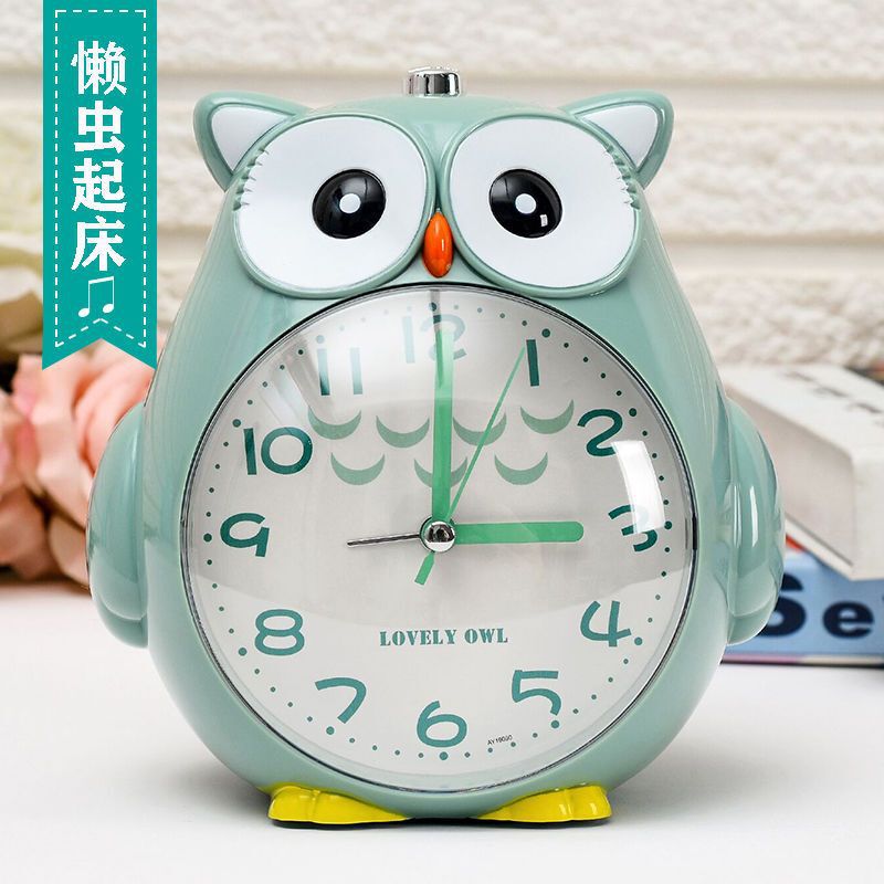 Children's Talking Alarm Clock to Wake up Lazy Kids, Music for Students, Multifunctional Cute Bedside Bedding