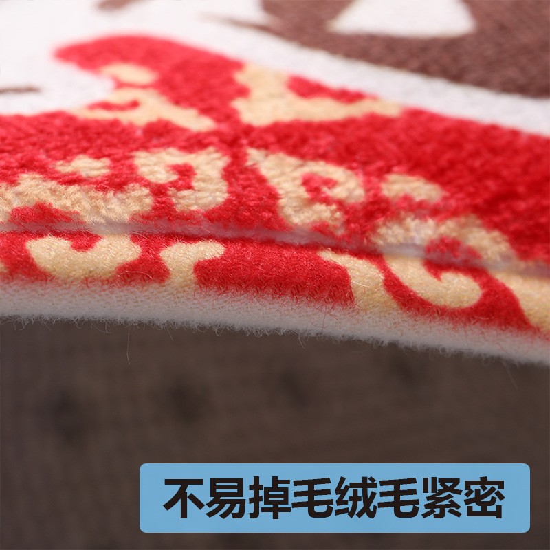厂家定制地垫来图来样可定制logo进门法兰绒海绵地毯厨房卧室地垫