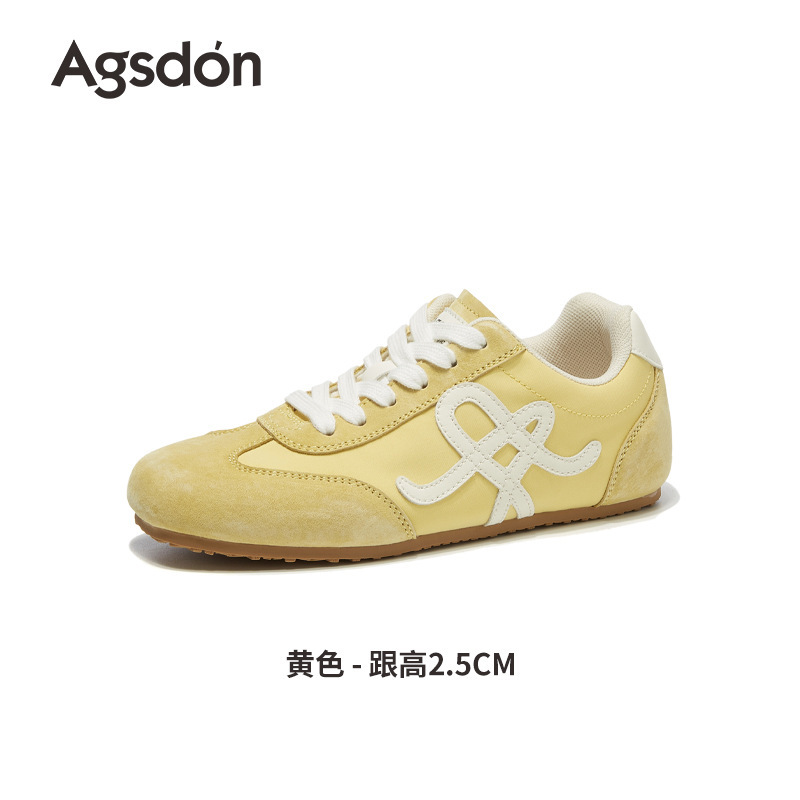 奥古狮登芭蕾风德训鞋女2025秋季新款多巴胺时尚软底阿甘鞋运动鞋|undefined