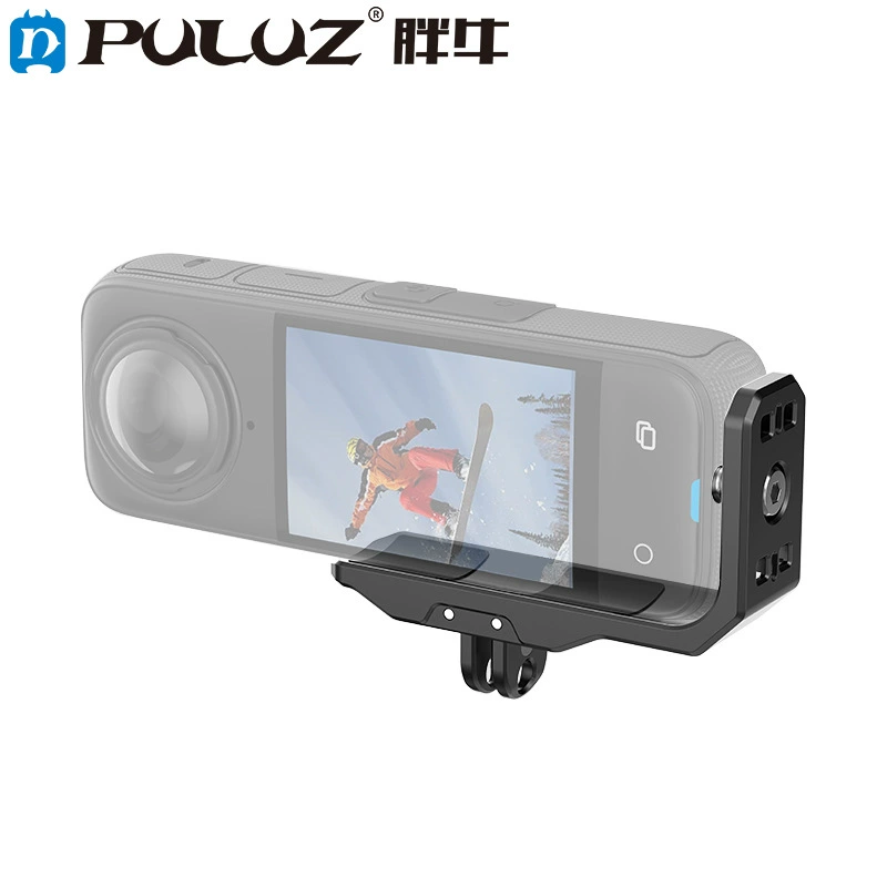 PULUZ Fat Niu подходит для Insta360X5/X4 горизонтальная и вертикальная быстрая разборка кронштейна спорт камеры магнитное всасывающее расширение аксессуаров
