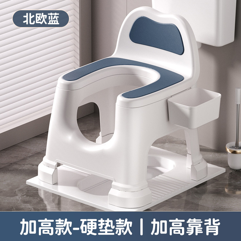 Silla Inodoro Portátil para Adultos de Plástico Lavable para Baño image 12