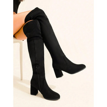 L 35222 Pointed toe over knee boots ��ͷ�߸���ϥѥ�羳��