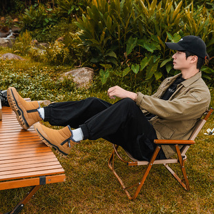 New Foreign Trade Shoes for Men, Cross-Border Winter and Spring Warm Cotton Shoes, Snow Boots, Water-Repellent, Non-Slip Hiking Shoes, Plus Velvet Outdoor Shoes