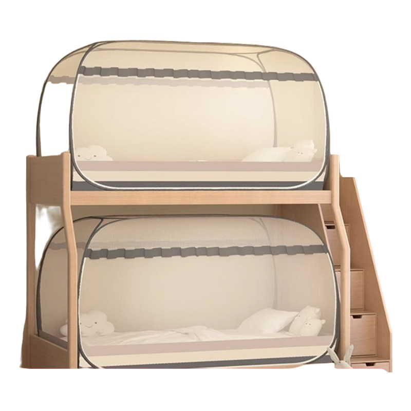 2025 instalación gratuita de mosquiteros plegables dormitorio de estudiantes dormitorio individual integrado litera superior e inferior cama madre