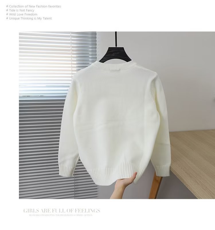 Men's Round Neck Sweater Casual Versatile Knit Pullover British_voghion.com