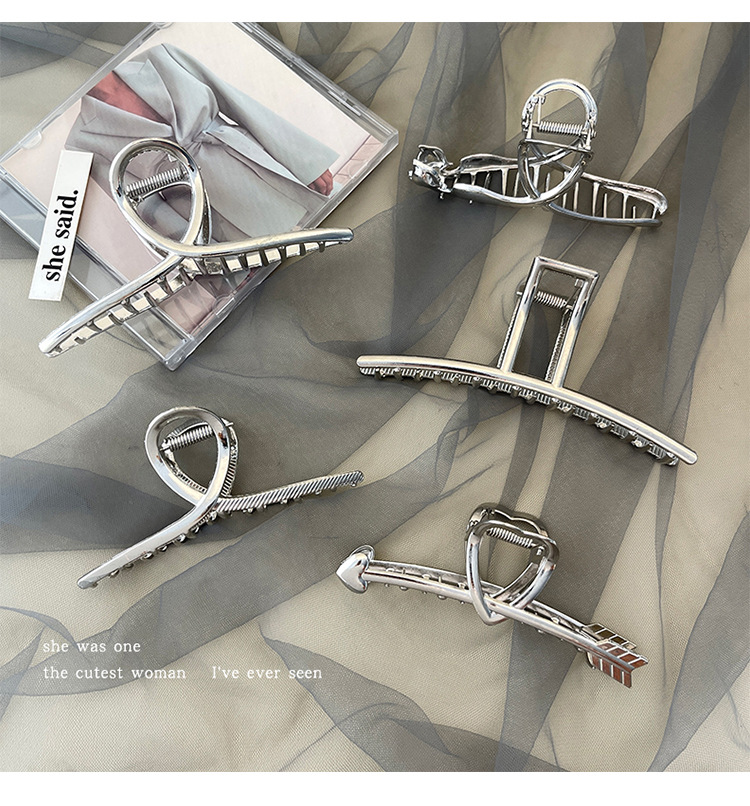30g Weight Hair Claws Hair Accessories Type 1 Piece Quantity Daily, Street Occasion Alloy Material Geometric Pattern Women's Gender Plating Design IG Style Style Women's Ig Style Geometric Alloy Plating Hair Claws 12