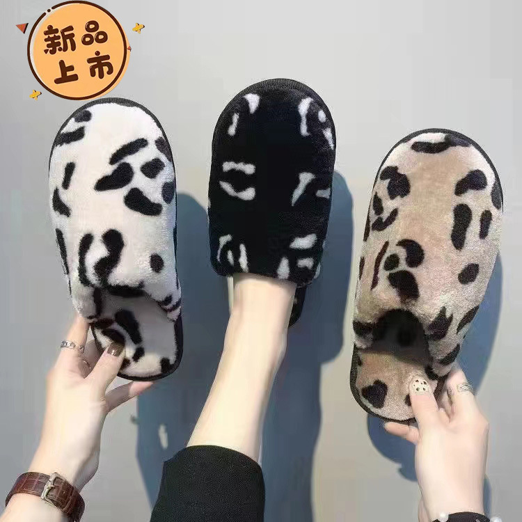 2025新款家居休闲棉拖鞋女冬季ins韩版防滑舒适保暖情侣棉拖代发|undefined