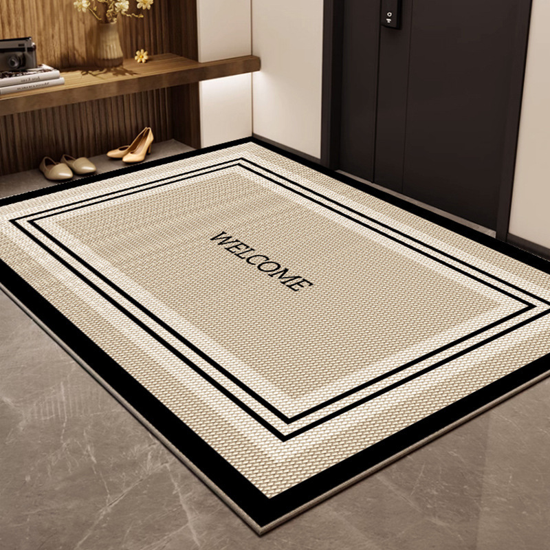 Entrance floor mat entrance door floor mat easy to handle household non-slip carpet at the gate light luxury high-grade stain-resistant floor mat