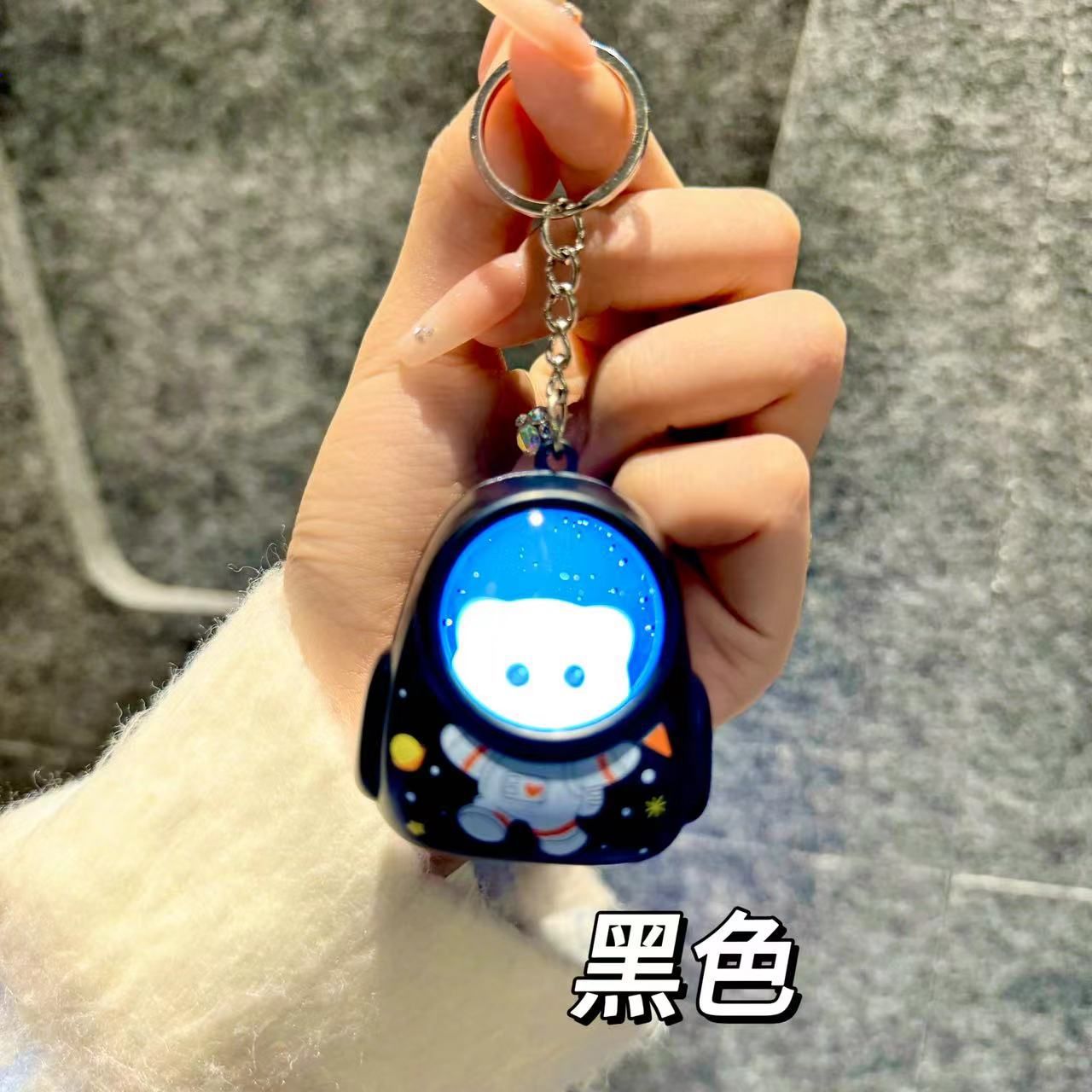 보이스 백팩 베어 펜던트-블랙