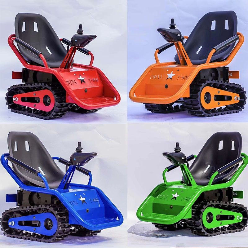 Children's Electric Tracked Tank, Beach Buggy, Four-Wheel Off-Road Kart, Entertainment Children's Toy, Square Taxi