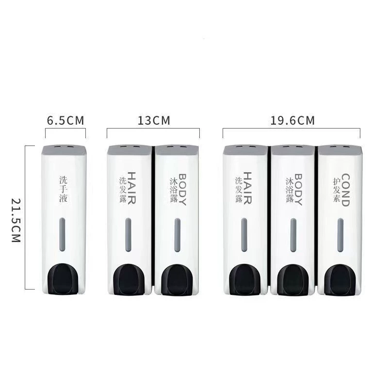 wall-mounted dispenser not allowed? Wait translate correctly: Yiyang 350ML Wall-Mounted Dispenser for Shower Gel, Shampoo & Hand Sanitizer – White/Black/Gold/Silver, Single/Double/Triple Head