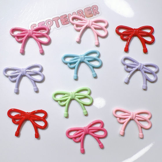 plastic accessories wholesale diy accessories handmade material hairpin shoe flower base material cream glue paint double five-pointed star