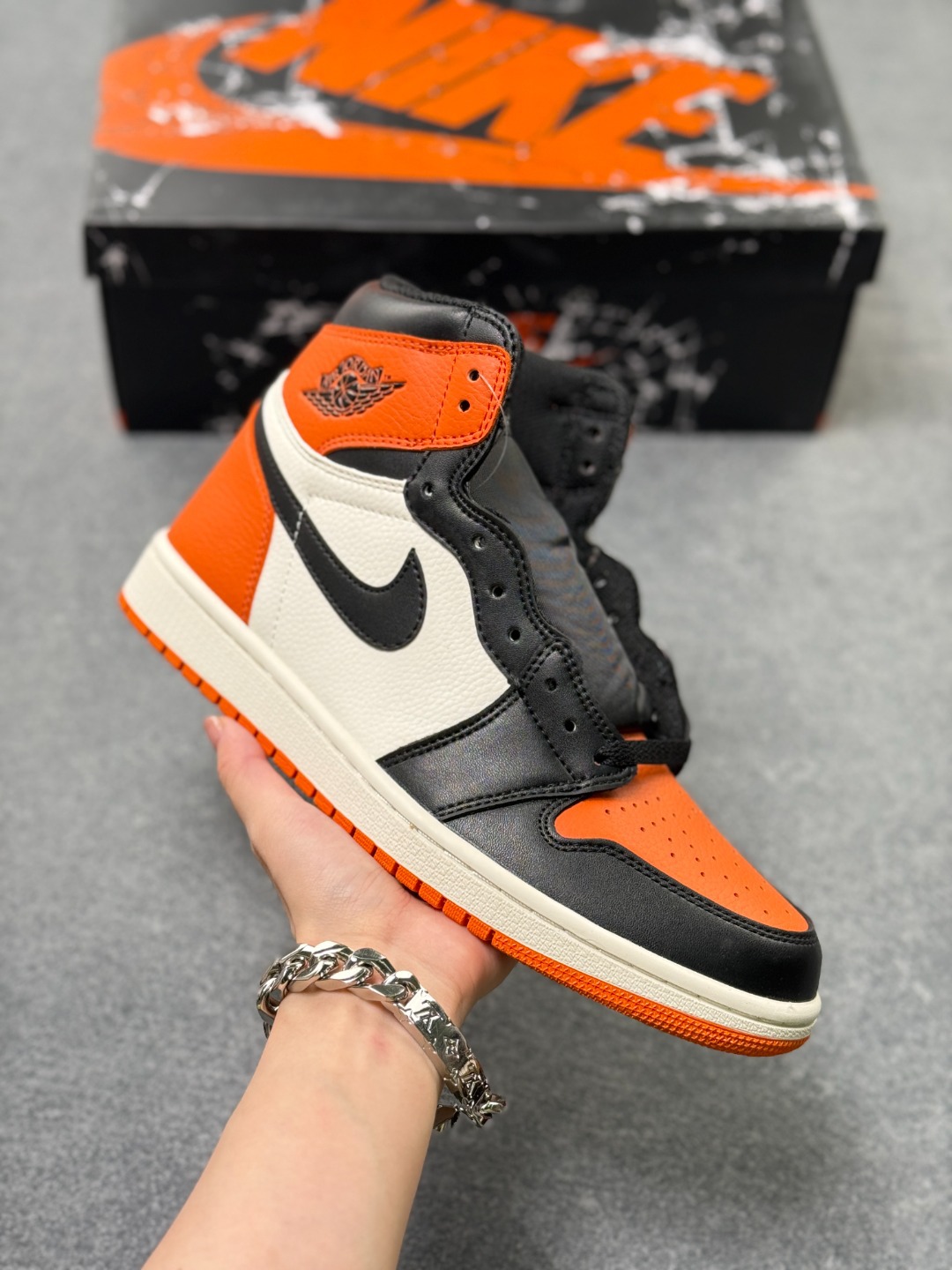 Zapatos Pitian pure original aj1 versión superior de alta calidad importada de cuero de cabeza completa para hombres y mujeres zapatillas deportivas casuales