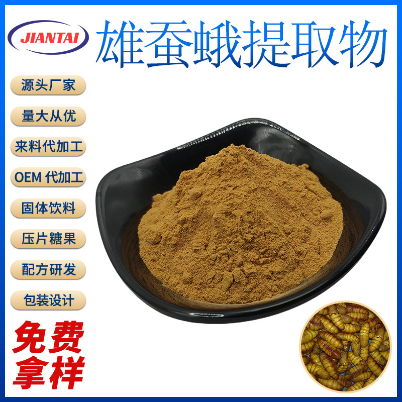 雄蚕蛾提取物 10:1 水溶性粉末 浓缩萃取 厂家现货 量大从优