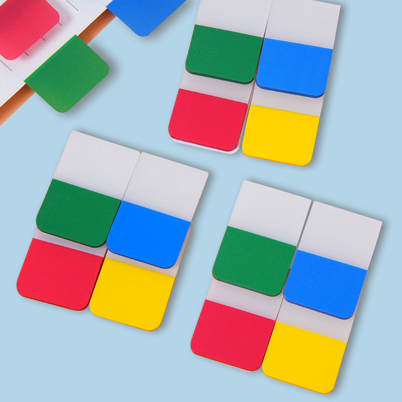 PET10 실크 초두꺼운 손으로 찢을 수 있는 메모지, 사무용 인덱스 스티커, 아마존 지시표 라벨, 문구용품