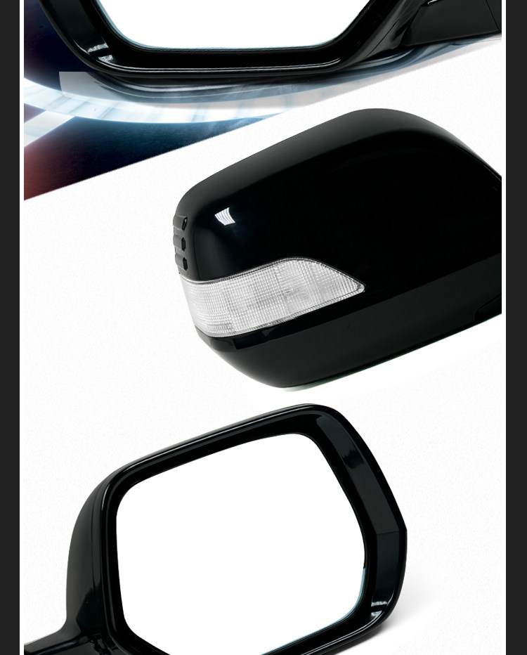 Suitable for Honda Crv Rearview Mirror Assembly, Model Years 07 to 11, Complete Set of Left and Right Side Mirrors