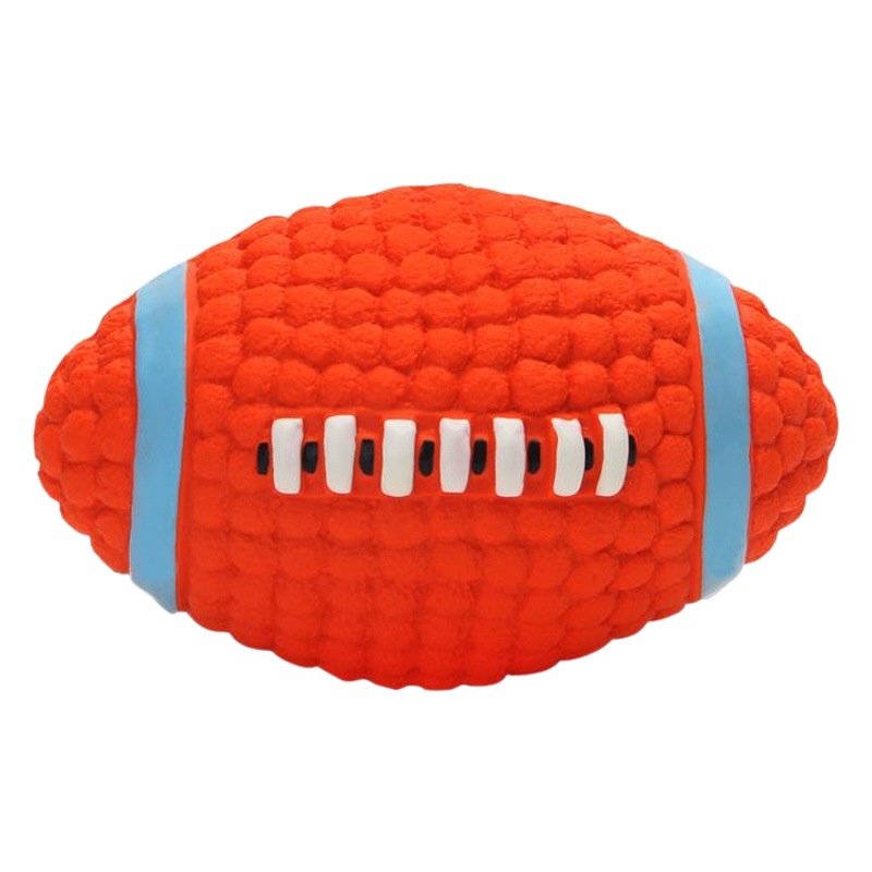 Yite perro juguete mordedura-resistente látex rugby fútbol serie molar sonido cachorro Golden Retriever mascota pelota de juguete