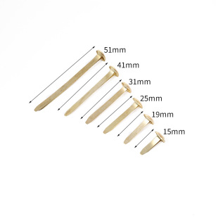DIY Handmade Two-Legged Nails, Environmentally Friendly Electroplated Gold Picture Nails, Metal Two-Legged Nails, Eight-Legged Kidsren's Iron 19 Nails