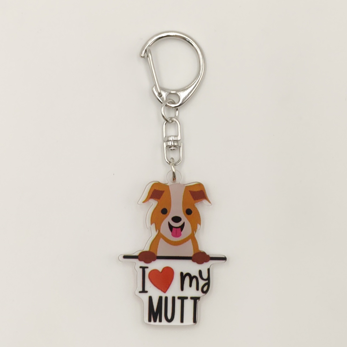 13g Weight Keychain Classification 1 Piece Quantity Holiday, Banquet, Travel Occasion Acrylic Material Letter, Dog Pattern Unisex Gender Ethnic Style, Simple Style Style Ethnic Style Simple Style Letter Dog Arylic Unisex Keychain 18