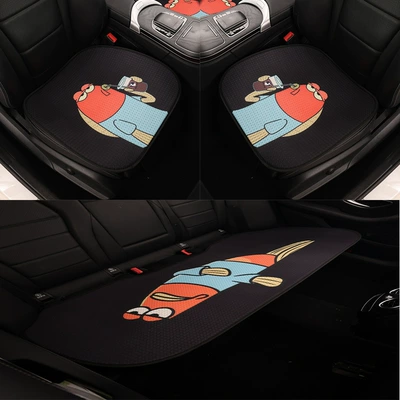 and Breathable Seat Cushion, Personalized Seat cushion, seat cover - red-fish-base-three-piece-set-printed-4-color-bichburg