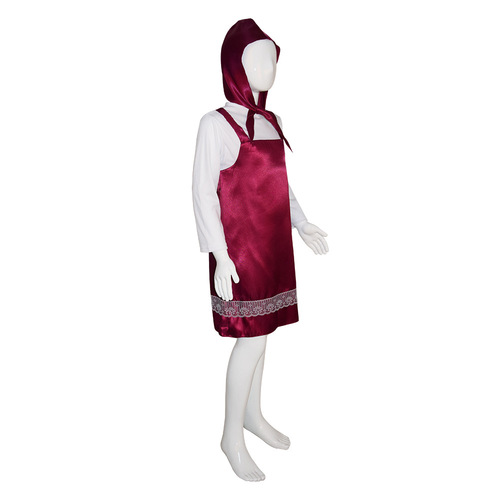 Halloween Masha Cartoon Animation Character Playing Little Red Riding Hood Ball Carnival Costume Children's Performance Skirt
