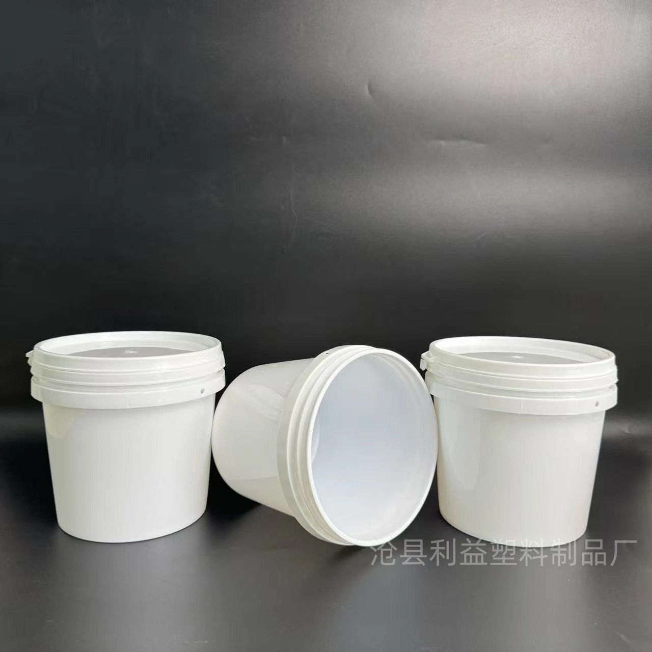 1L detergente explosivo barril de sal en stock grueso PP plástico barril de embalaje redondo fabricante al por mayor barril de látex de recubrimiento