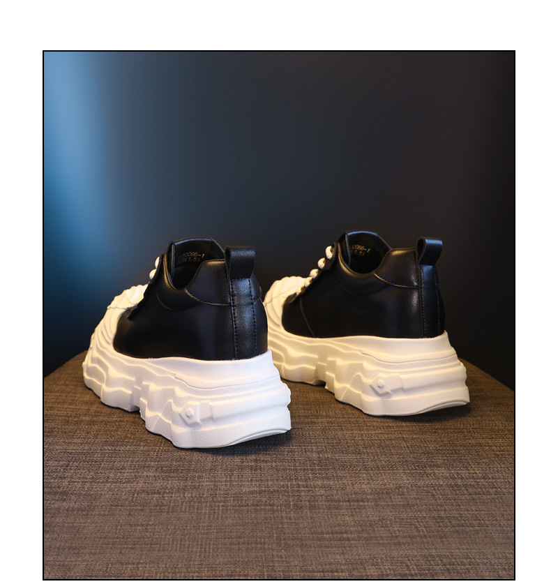 Giày sneaker nữ đế dày tăng chiều cao siêu mềm trắng — màu trắng chi tiết 20