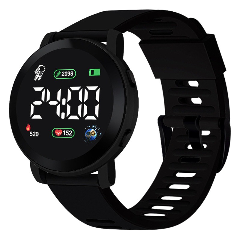 Caliente nuevo estudiante de escuela primaria reloj electrónico al aire libre deportes pulsera reloj redondo impermeable reloj niños reloj electrónico al por mayor