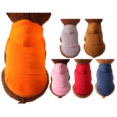 Pet clothes, dog and cat clothing, autumn and winter hoodies with pockets, two-legged clothes, sports and casual pet supplies, factory wholesale