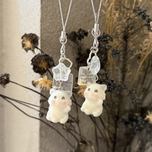 超萌可爱植绒摘星猫咪挂件星星挂饰手机链包包相机钥匙扣女新款