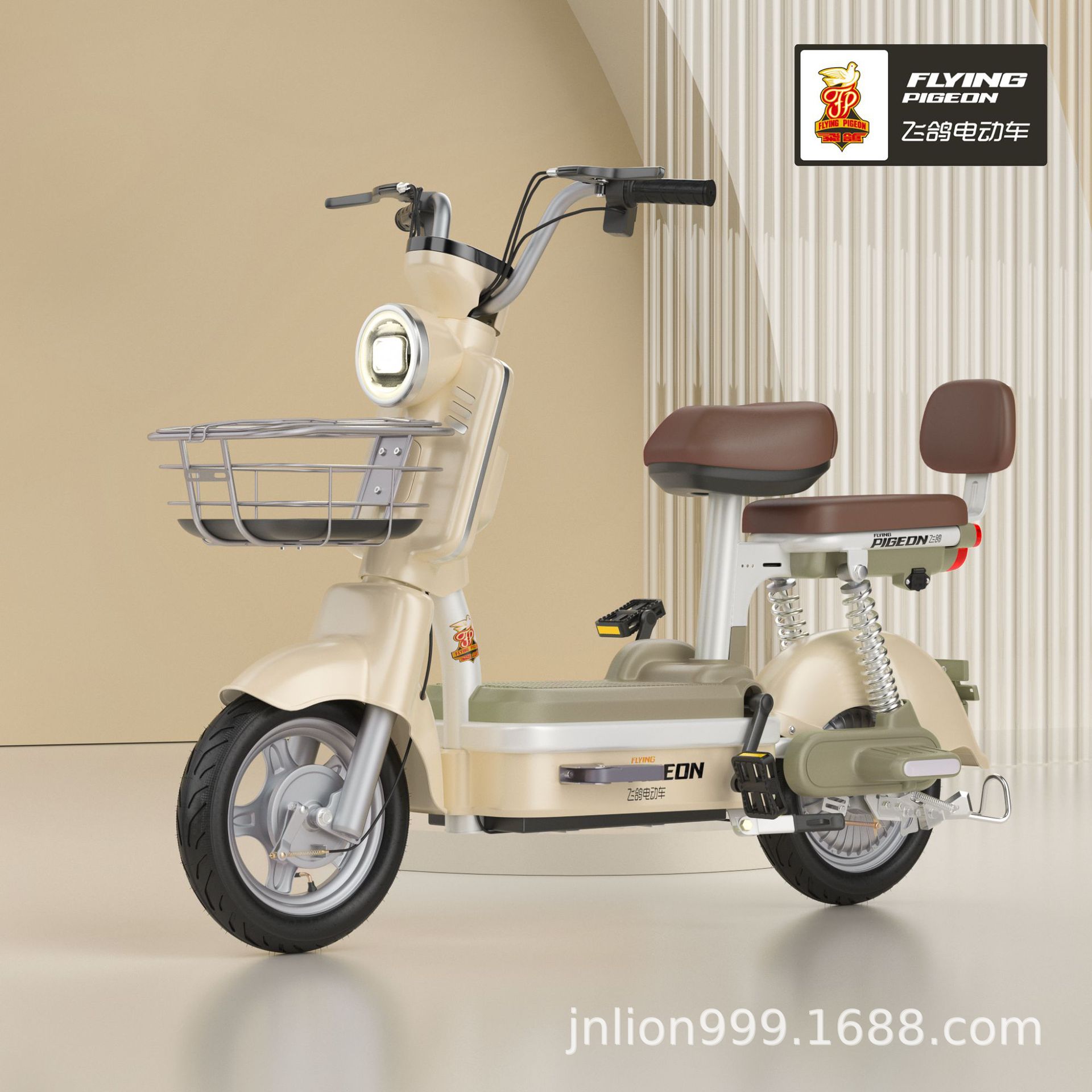 Accesorios transfronterizos al por mayor para bicicletas eléctricas de dos ruedas para adultos, similares al modelo "Feige", para uso urbano moderno, aptos para dos personas.