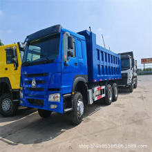 前四后八豪沃自卸车 双桥渣土车厢货车 惯用右手 后翻车 柴油车