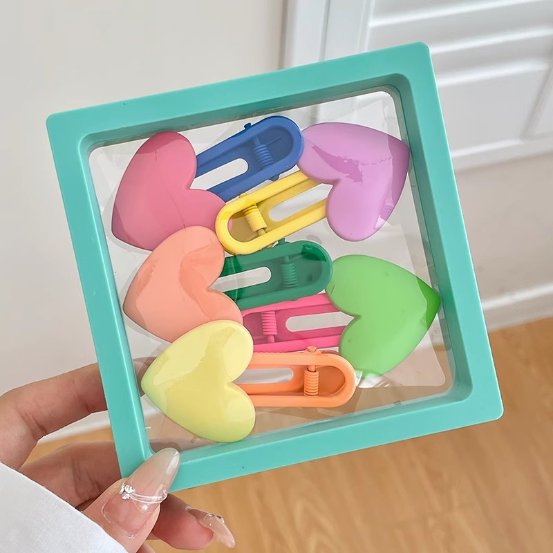 La horquilla rota de la niña clip BB frente lado flequillo lindo clip lateral clip femenino tocado horquilla de La Niña de los niños