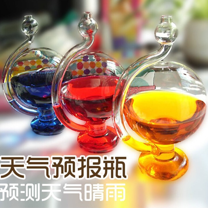 Creative Glass Globe-Frog Weather Forecast Bottle Weather Forecast Bottle Beautiful Ornaments
