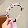 Children's cartoon hair accessory, scalloped non-slip cute headband