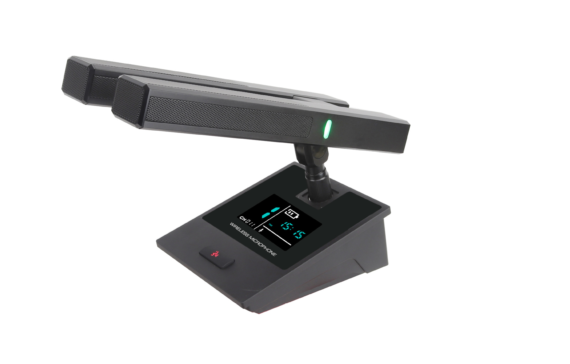 (2개) 전문 유선 무선 마이크 더블로드 대형 충격 필름 용량 성 마이크 회의 마이크 연설 사업