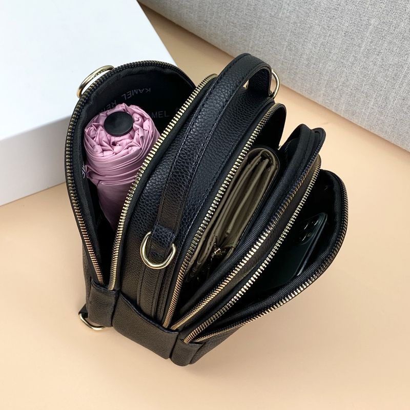 Guangzhou Hengli 2024 nueva moda mochila pequeña bolso de mano bolso de teléfono móvil madre de mediana edad bolso de mensajero de tres usar