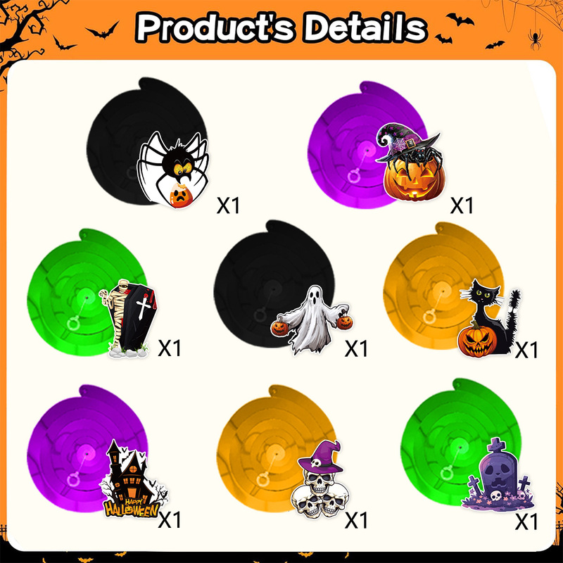 新しいハロウィンパーティースパイラルペンダントハロウィンゴーストフェスティバルスパイラルペンダントペンダントシーンレイアウト|undefined