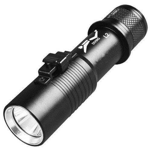 Professional diving flashlight, professional bright light, high power L2 magnetic control rechargeable waterproof flashlight, deep diving underwater light