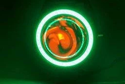 İşçi projektorları car led headlight angel - green