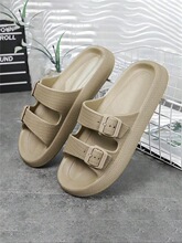 T 49943 Thick Sole Double Buckle EVA Sandals 双扣厚底拖鞋
