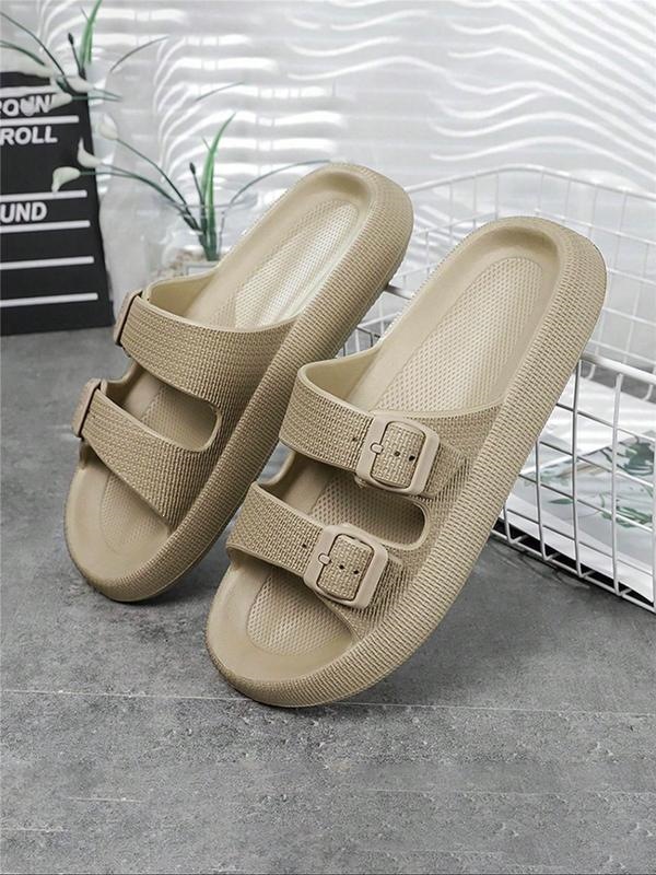 T 49943 Thick Sole Double Buckle EVA Sandals 双扣厚底拖鞋