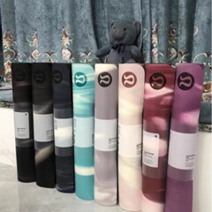 ルルヨガマット天然ゴム滑り止め女性専用スポーツマット5mm厚防音フィットネスマット
