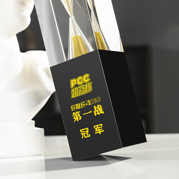 Crystal Hourglass Trophy High-end Creative Ornament Annual Meeting…