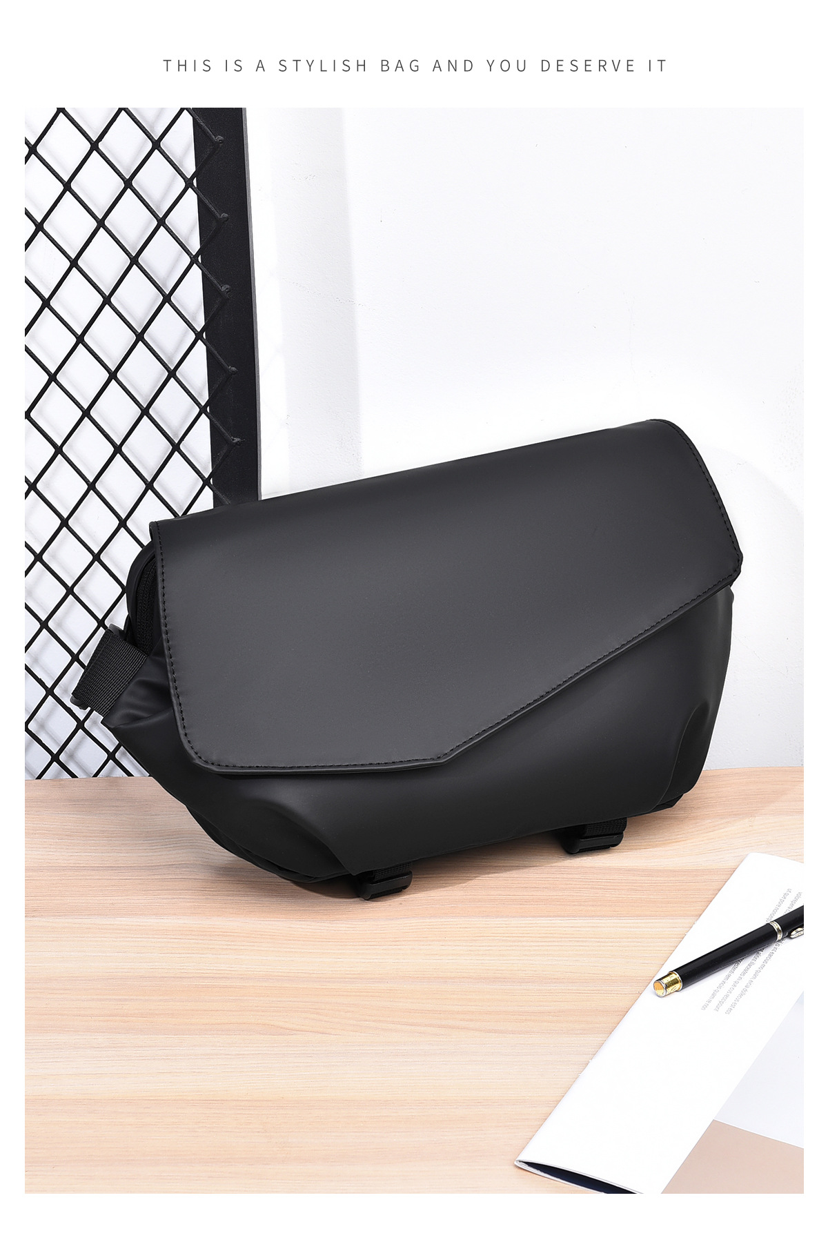 Bolsa tiracolo funcional impermeável para homem e mulher_voghion.com