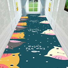 批发卡通3D印花地毯 可裁剪进门地毯走廊过道长条满铺走廊地垫